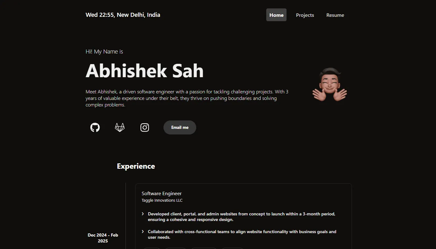 Abhishek Sah's portfolio