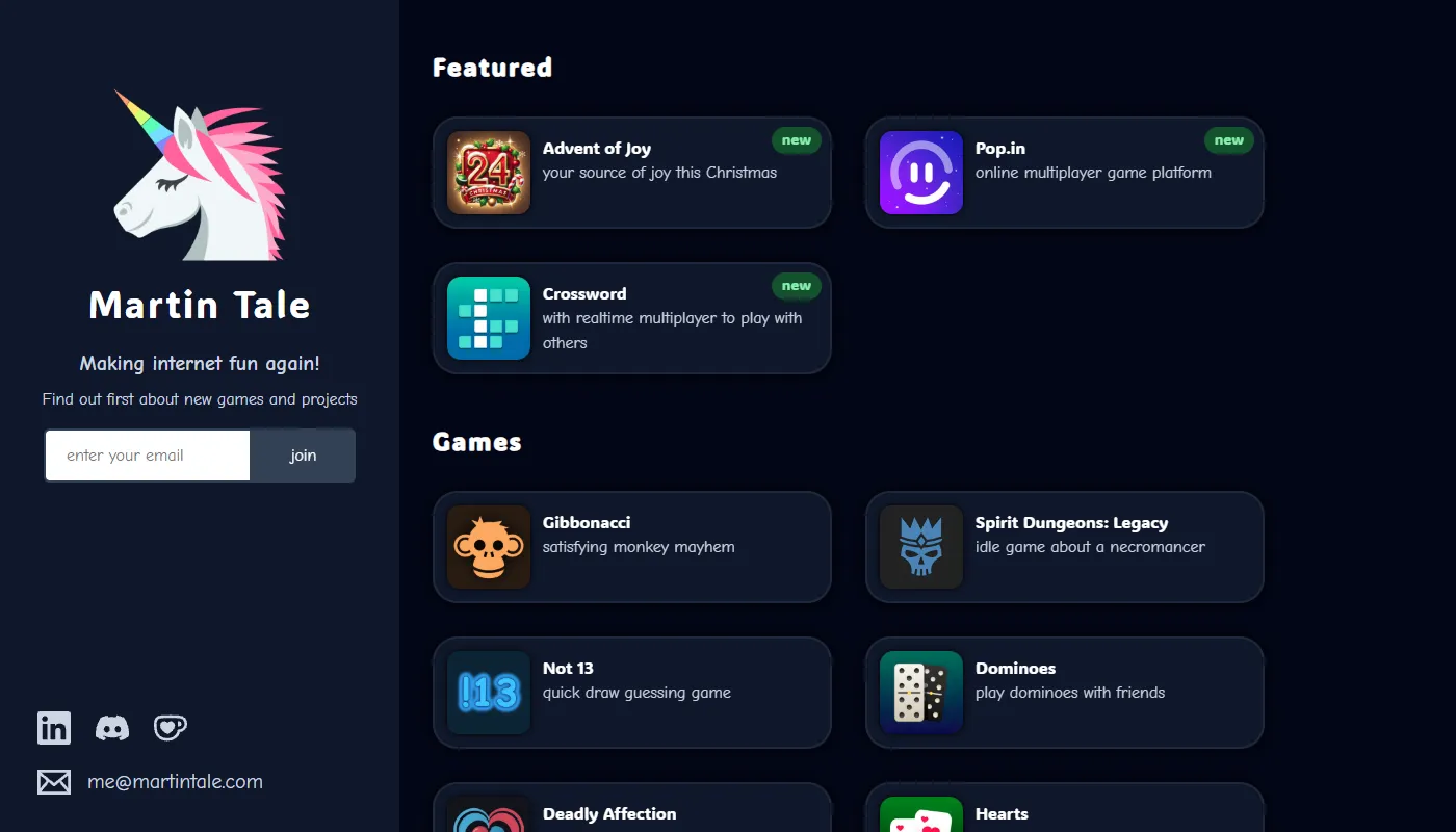 Martin Tale's portfolio