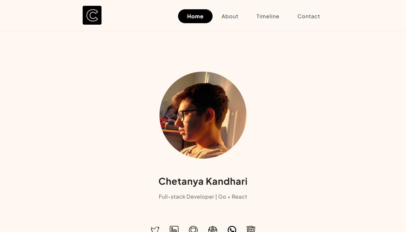 Chetanya Kandhari's portfolio