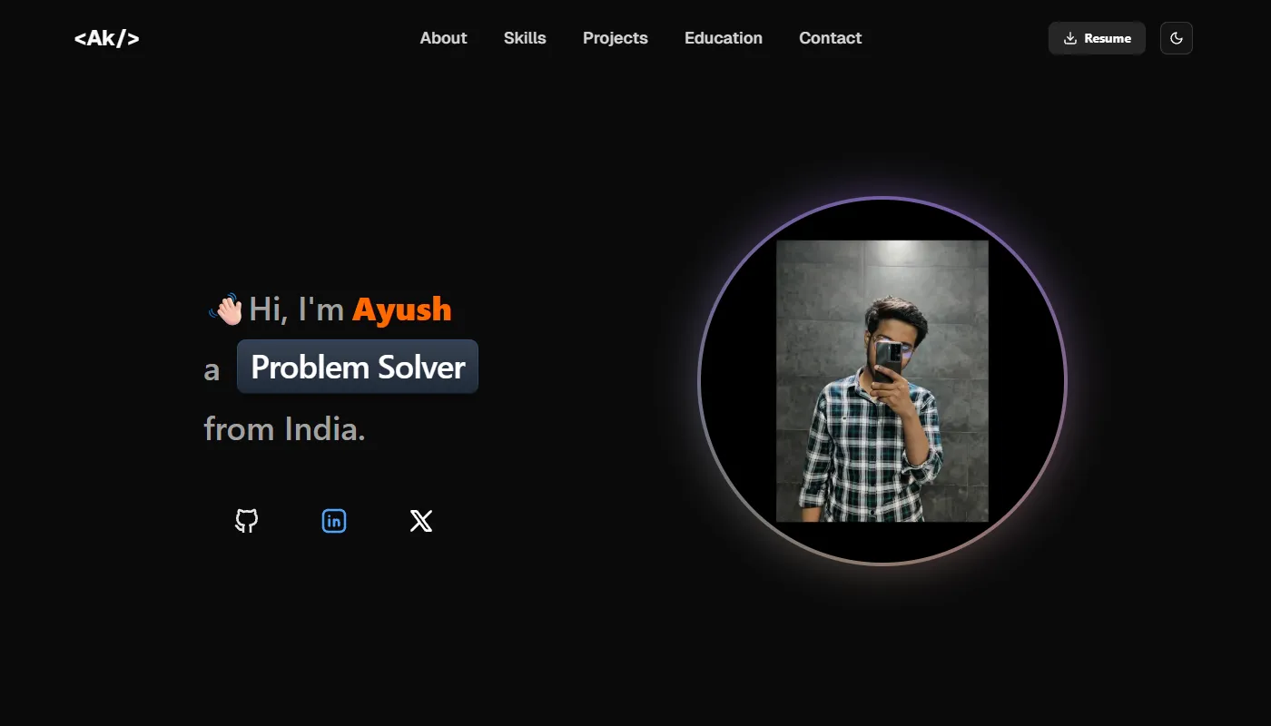 Ayush Kumar Gupta's portfolio