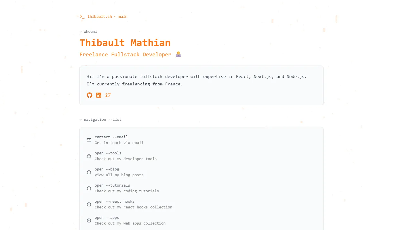Thibault Mathian's portfolio