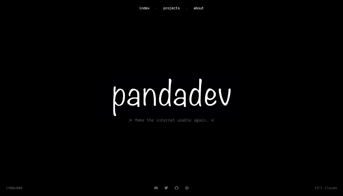 PandaDEV's portfolio