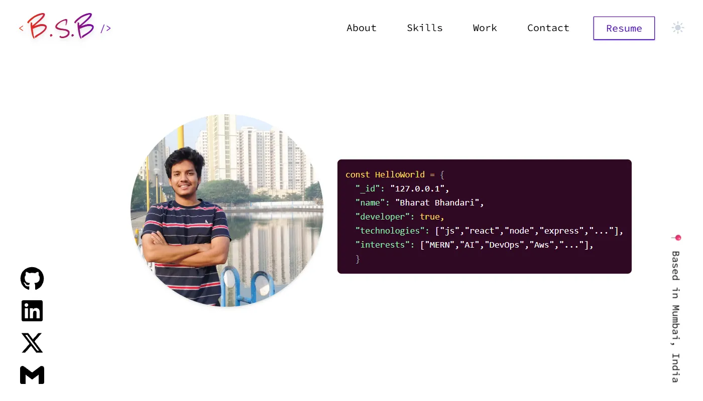 Bharat Bhandari's portfolio