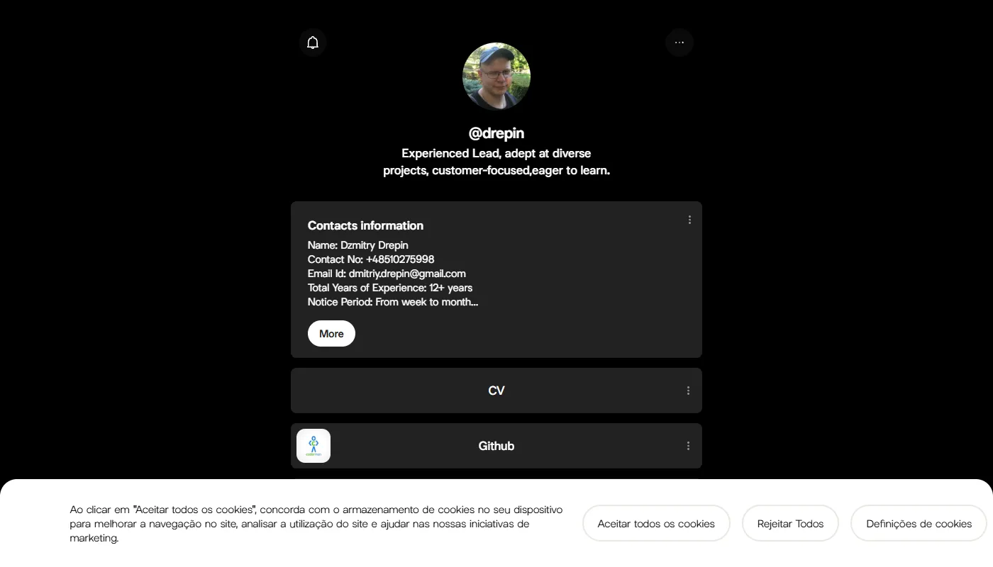 Dzmitry Drepin's portfolio