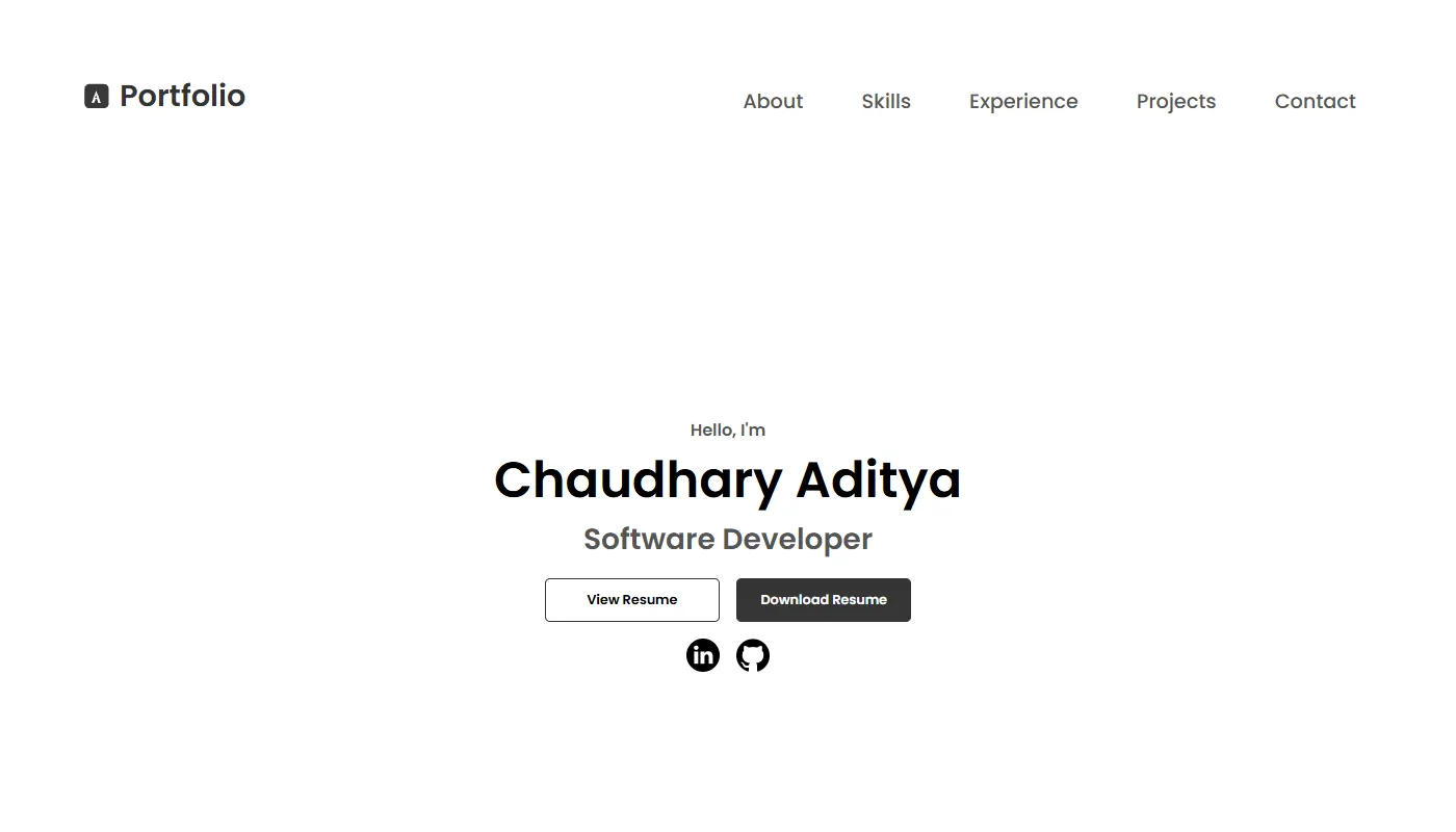Aditya Chaudhary's portfolio