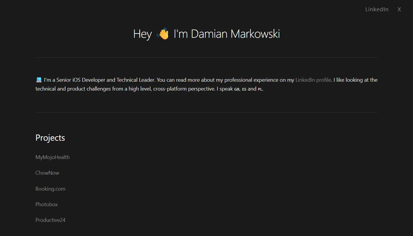 Damian Markowski's portfolio