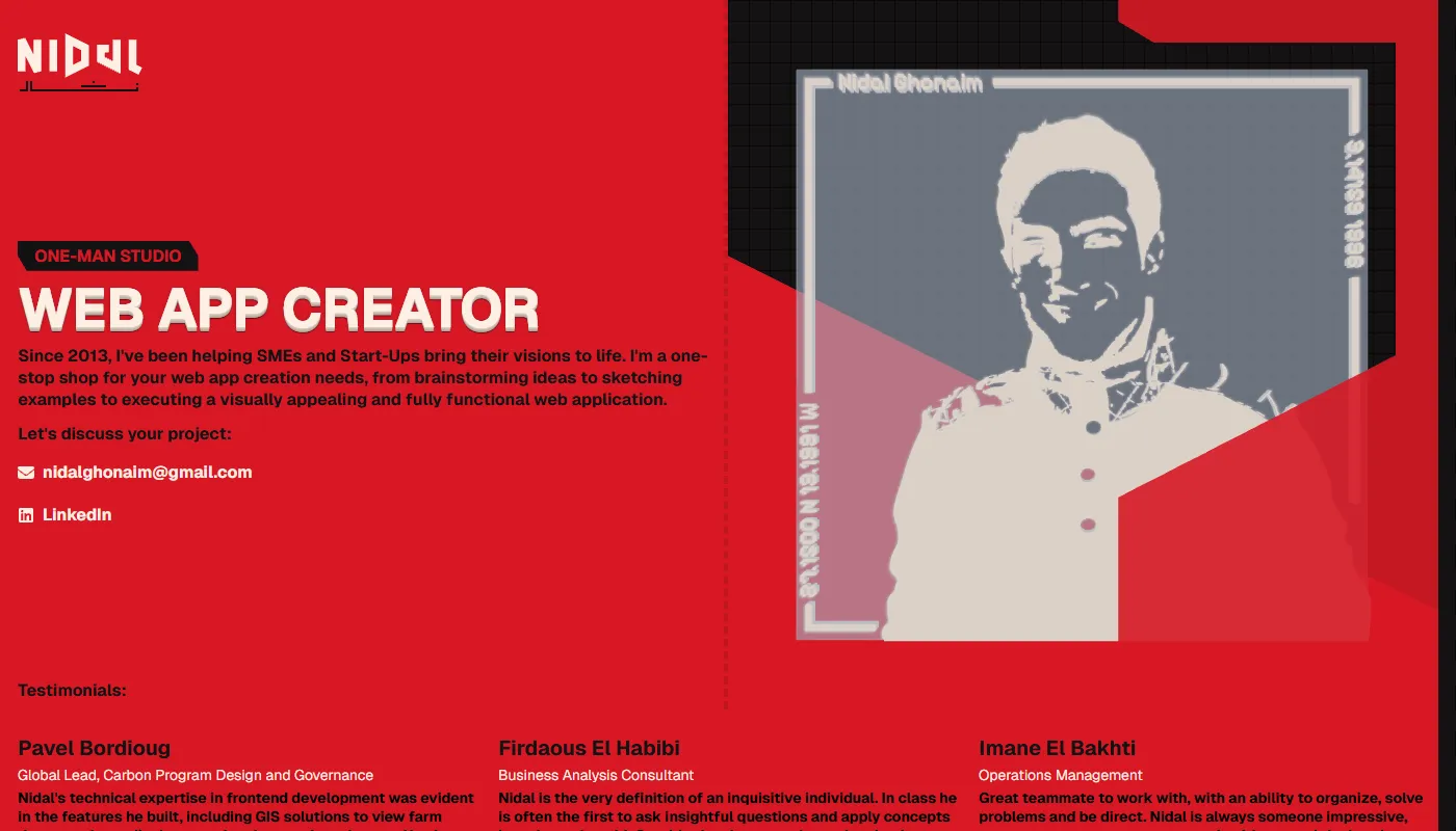 Nidal Ghonaim's portfolio