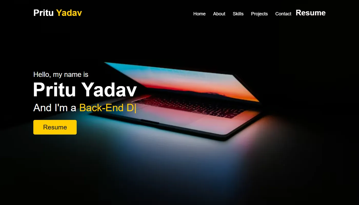 Pritu Yadav's portfolio