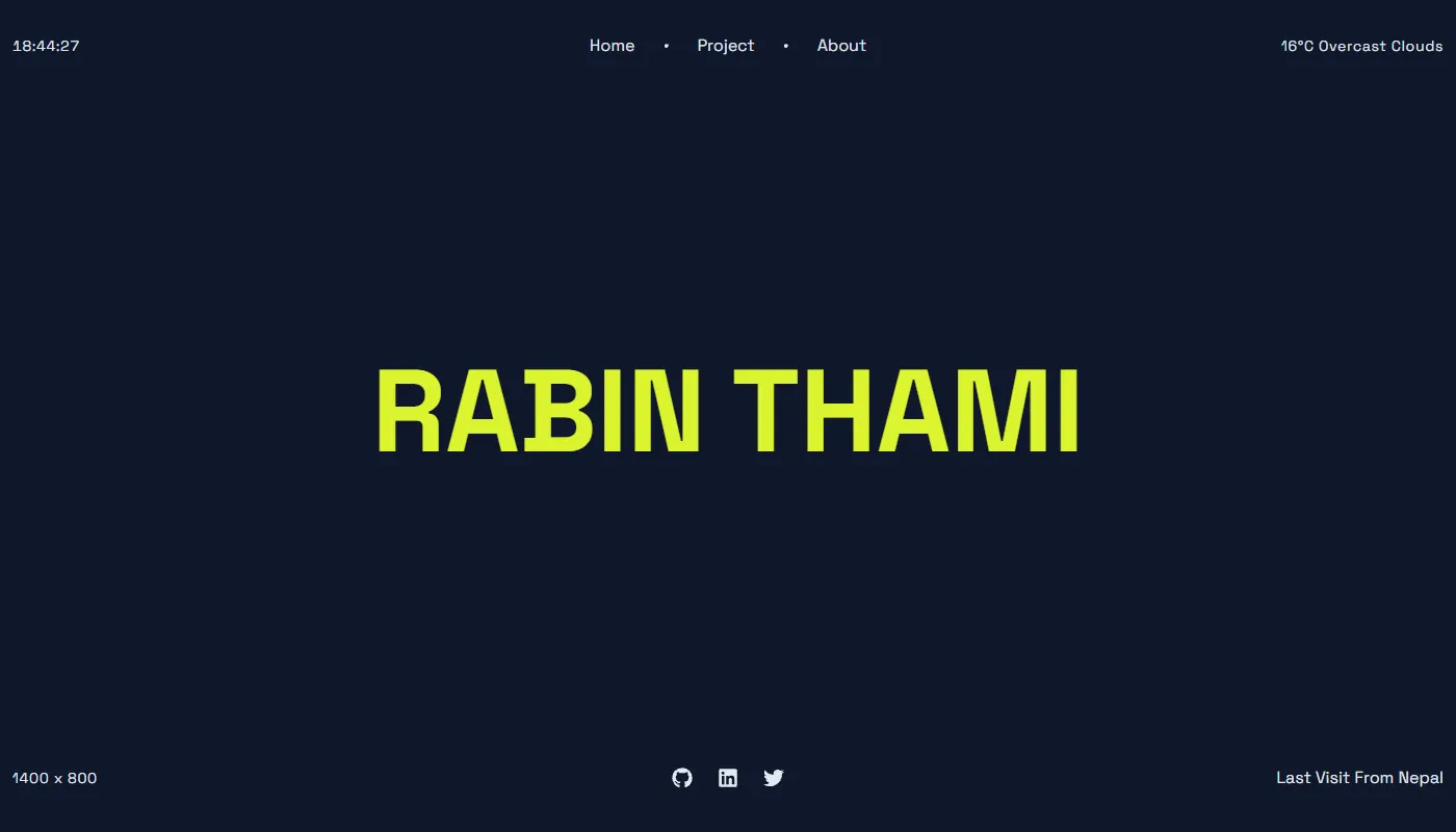 Rabin Thami's portfolio