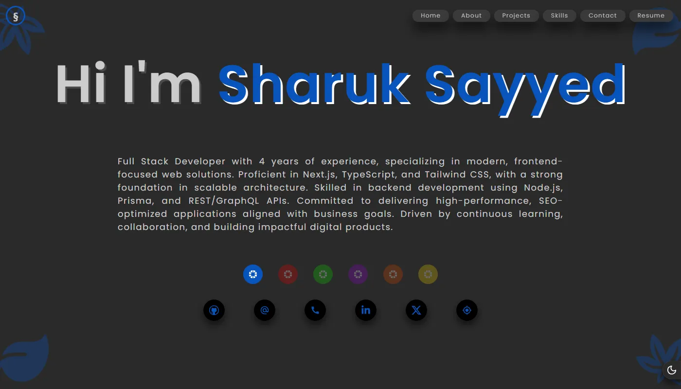Sharuk Sayyed's portfolio
