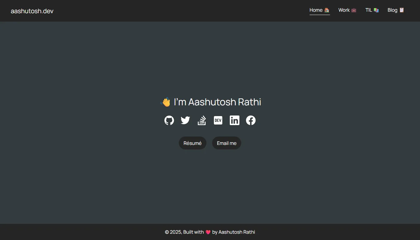 Aashutosh Rathi's portfolio