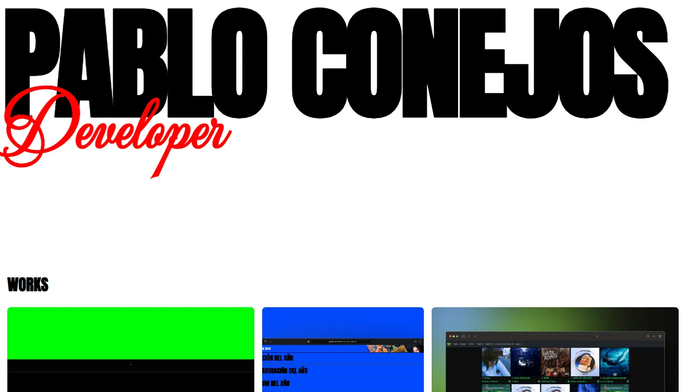 Pablo Conejos's portfolio