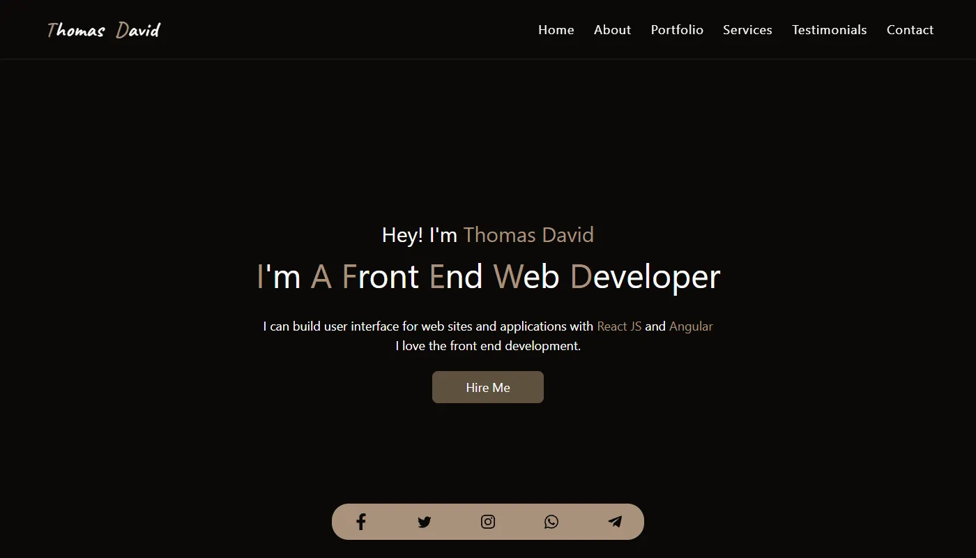 Thomas David's portfolio