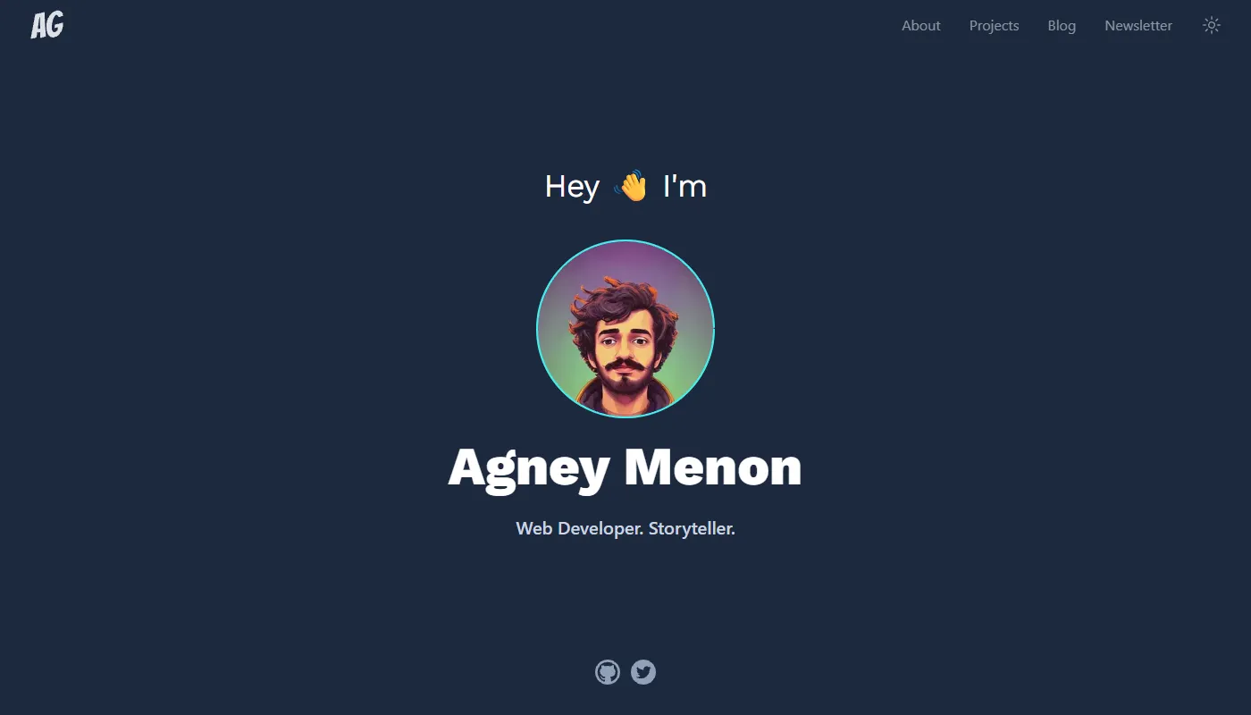 Agney Menon's portfolio