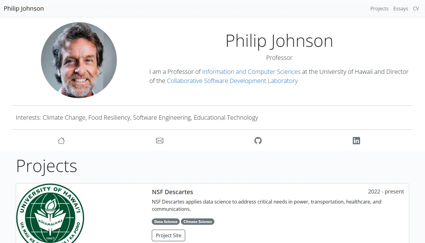 Philip Johnson's portfolio