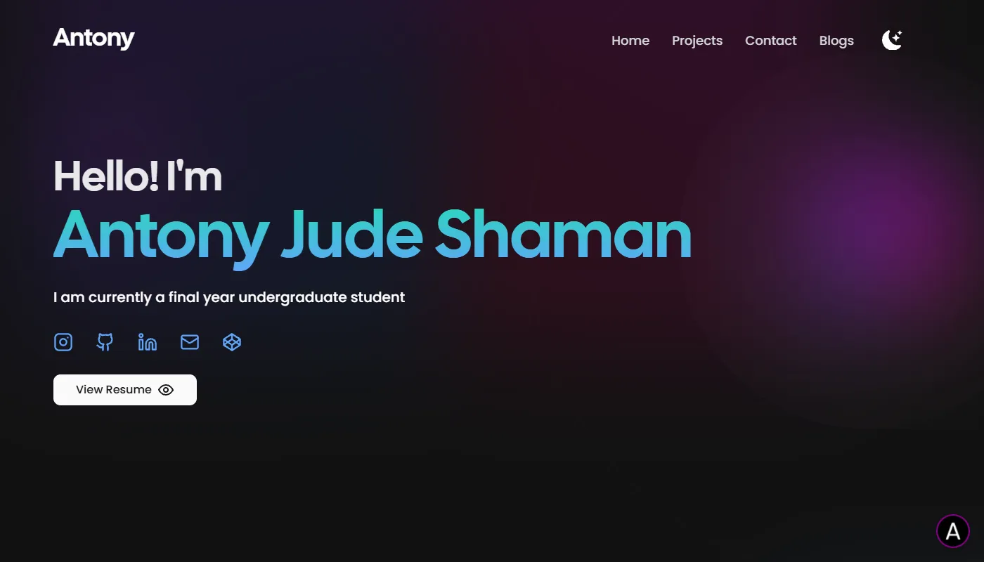 Antony Jude Shaman's portfolio