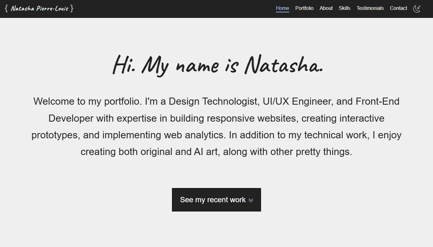 Natasha Pierre-Louis's portfolio