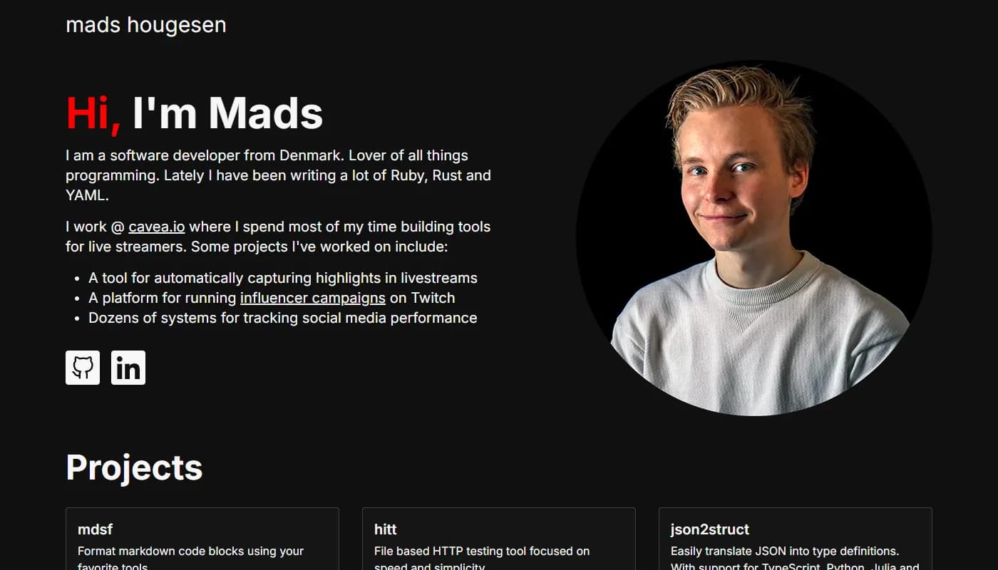 Mads Hougesen's portfolio