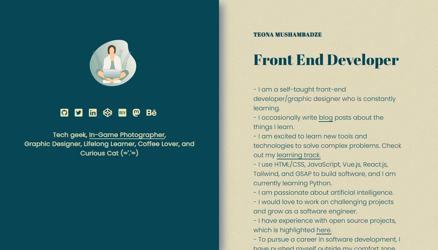 Thea Mushambadze's portfolio