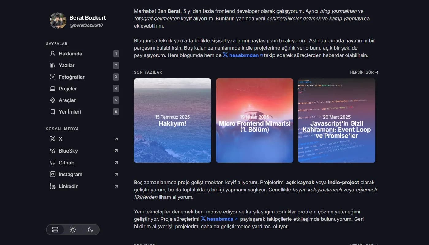 Berat Bozkurt's portfolio
