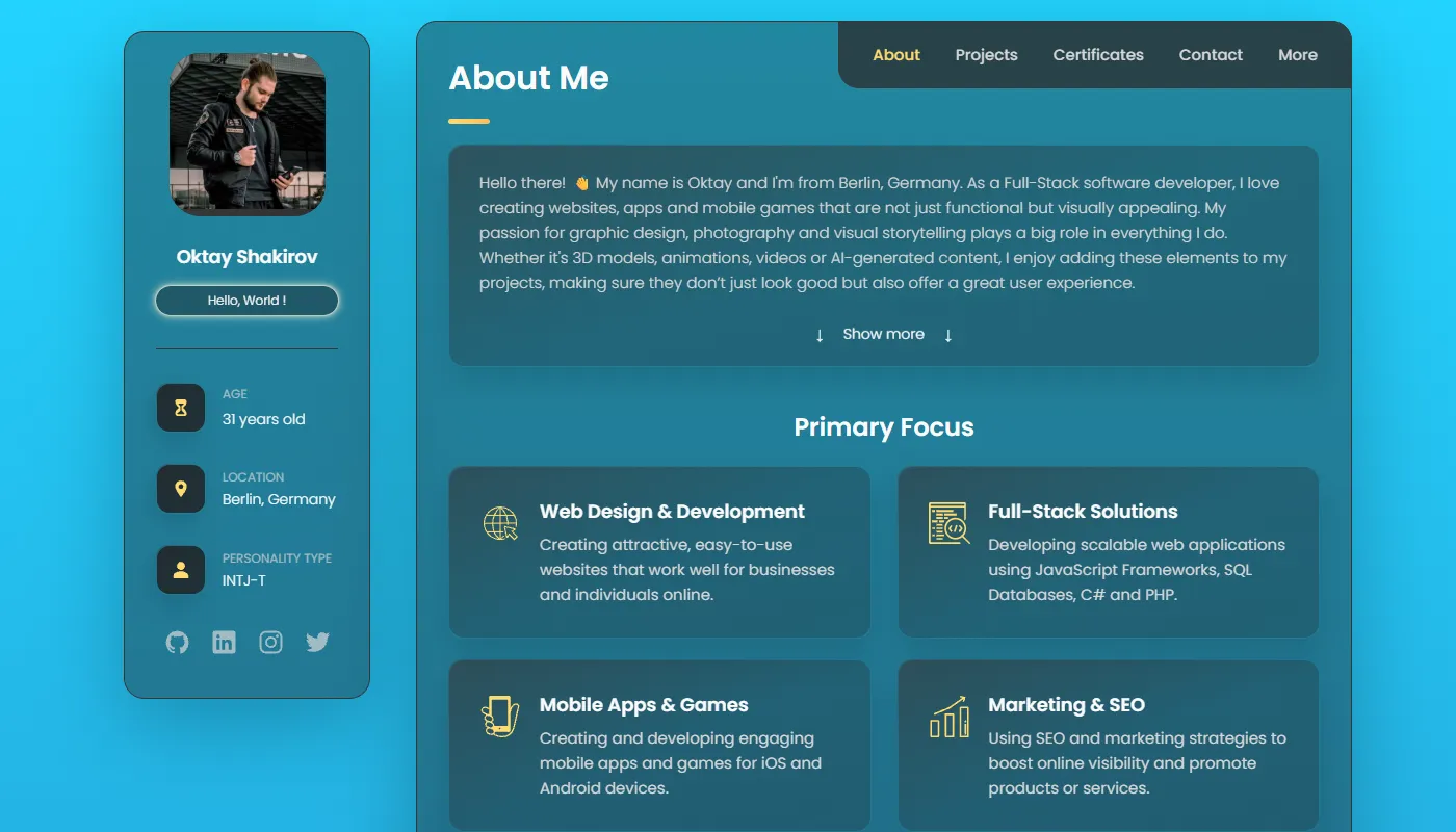 Oktay Shakirov's portfolio