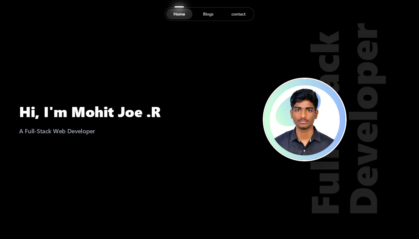 Mohit Joe .R's portfolio
