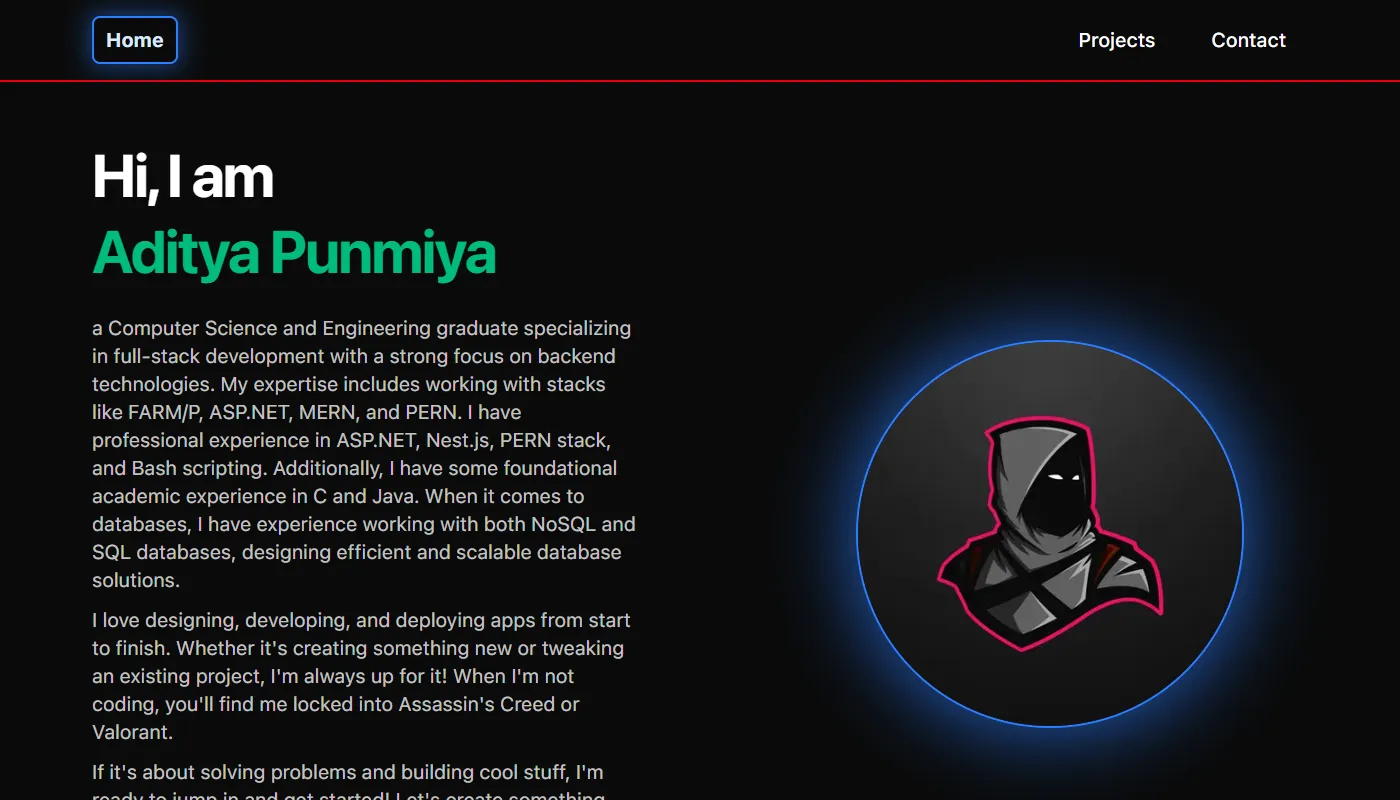 Aditya Punmiya's portfolio