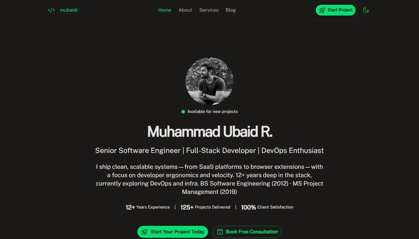 Muhammad Ubaid Raza's portfolio