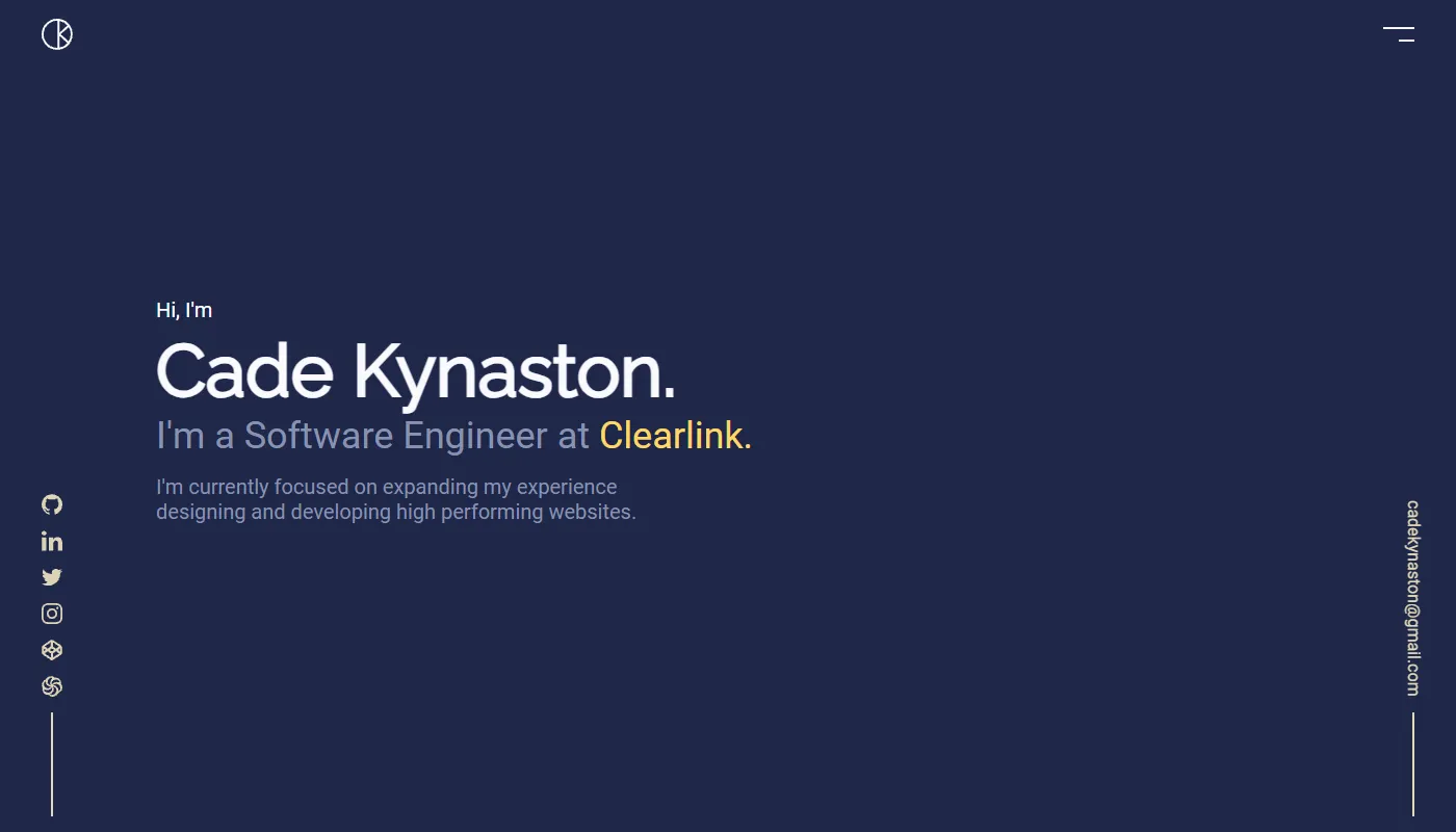 Cade Kynaston's portfolio