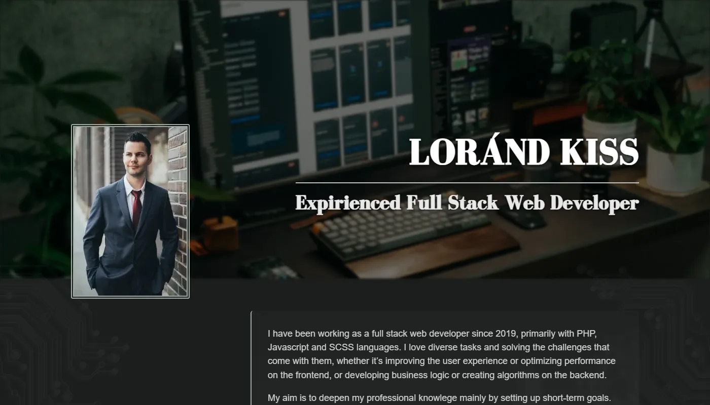 Loránd Kiss's portfolio
