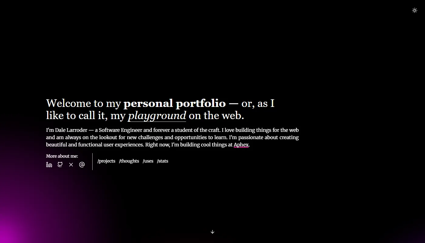 Dale Larroder's portfolio