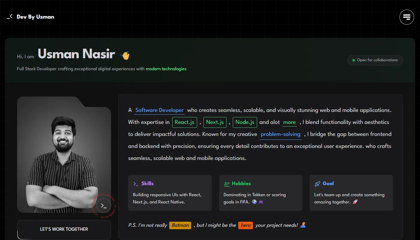 Usman Nasir's portfolio