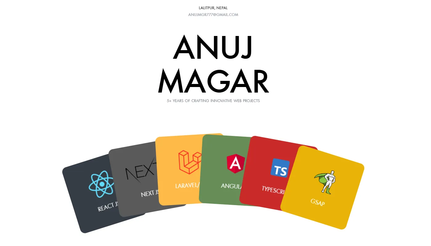 Anuj Magar's portfolio