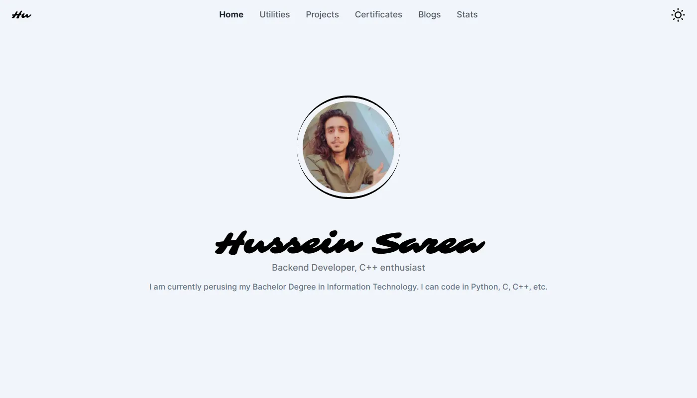 Hussein Sarea's portfolio