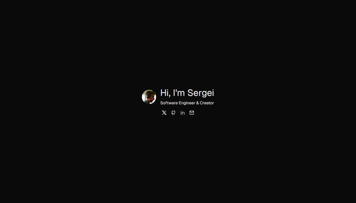 Sergei Chestakov's portfolio