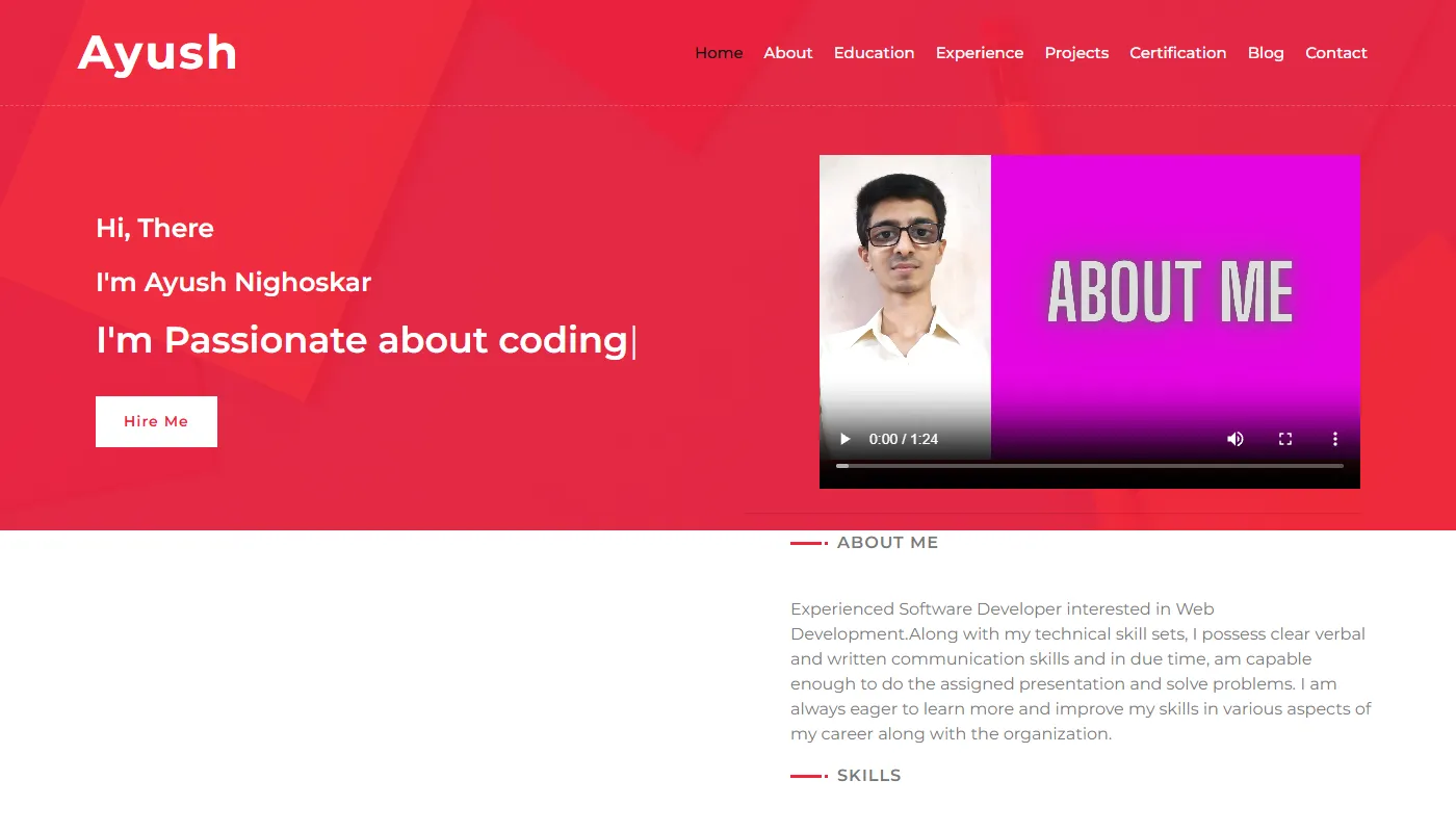 Ayush Nighoskar's portfolio