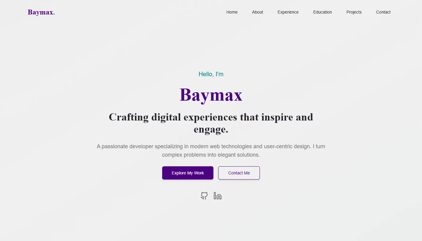 Baymax's portfolio