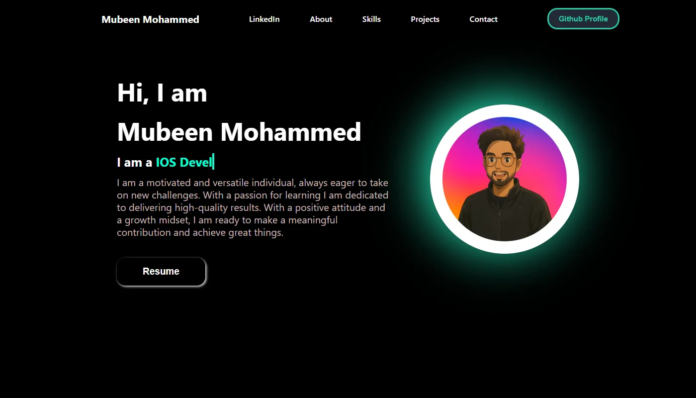 Mubeen Mohammed's portfolio