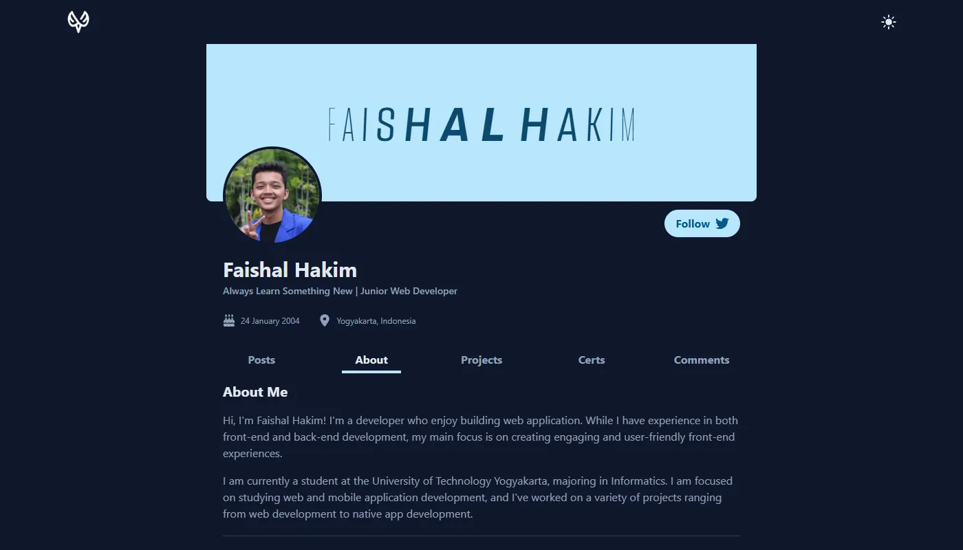 Faishal Hakim's portfolio