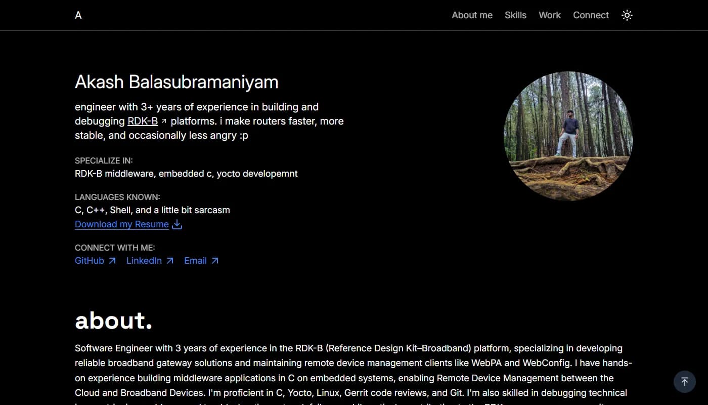Akash Balasubhramanyam's portfolio