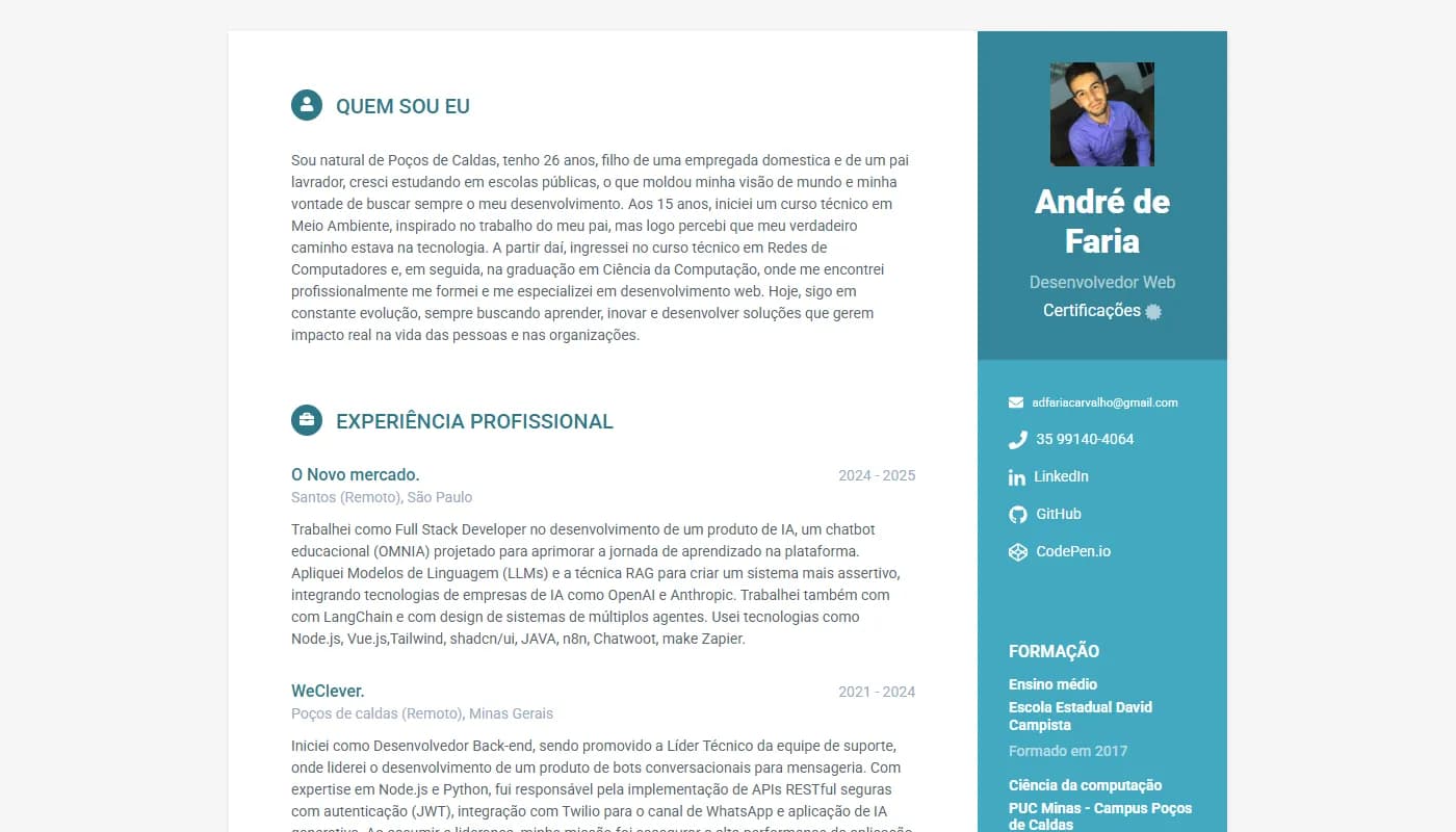André de Faria's portfolio