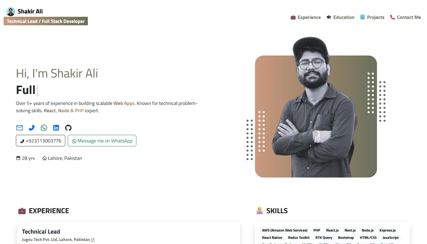 Shakir Ali's portfolio
