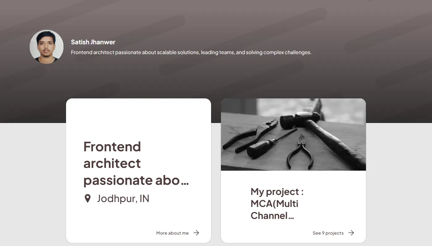 Satish Jhanwer's portfolio