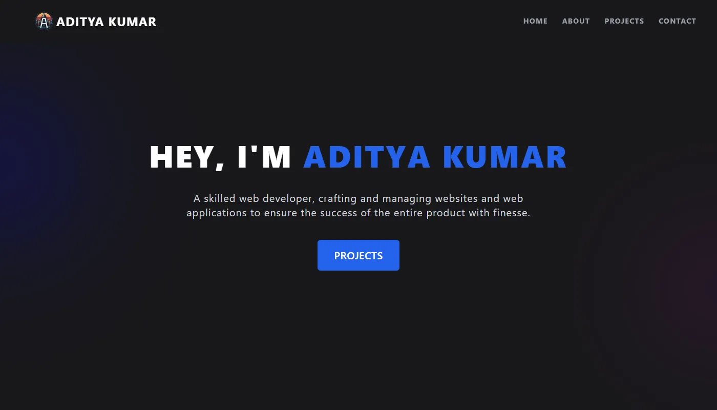 Aditya Kumar's portfolio