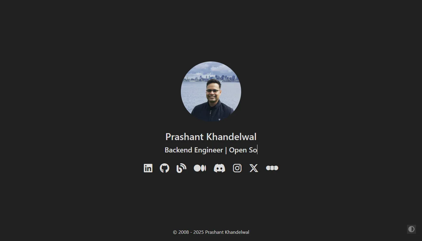 Prashant Khandelwal's portfolio