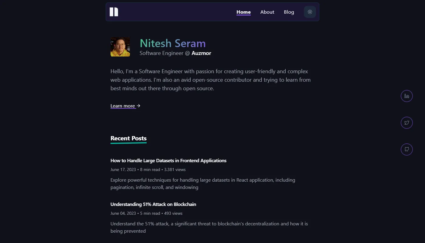 Nitesh Seram's portfolio