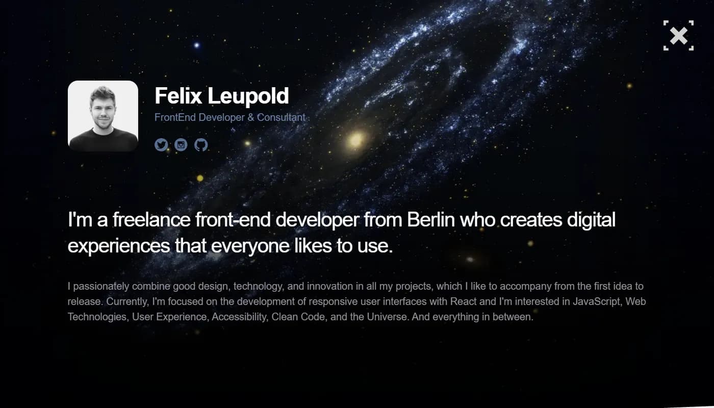 Felix Leupold's portfolio
