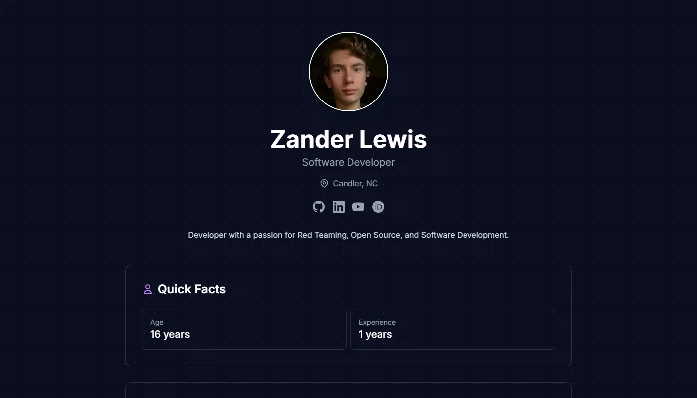 Zander Lewis's portfolio