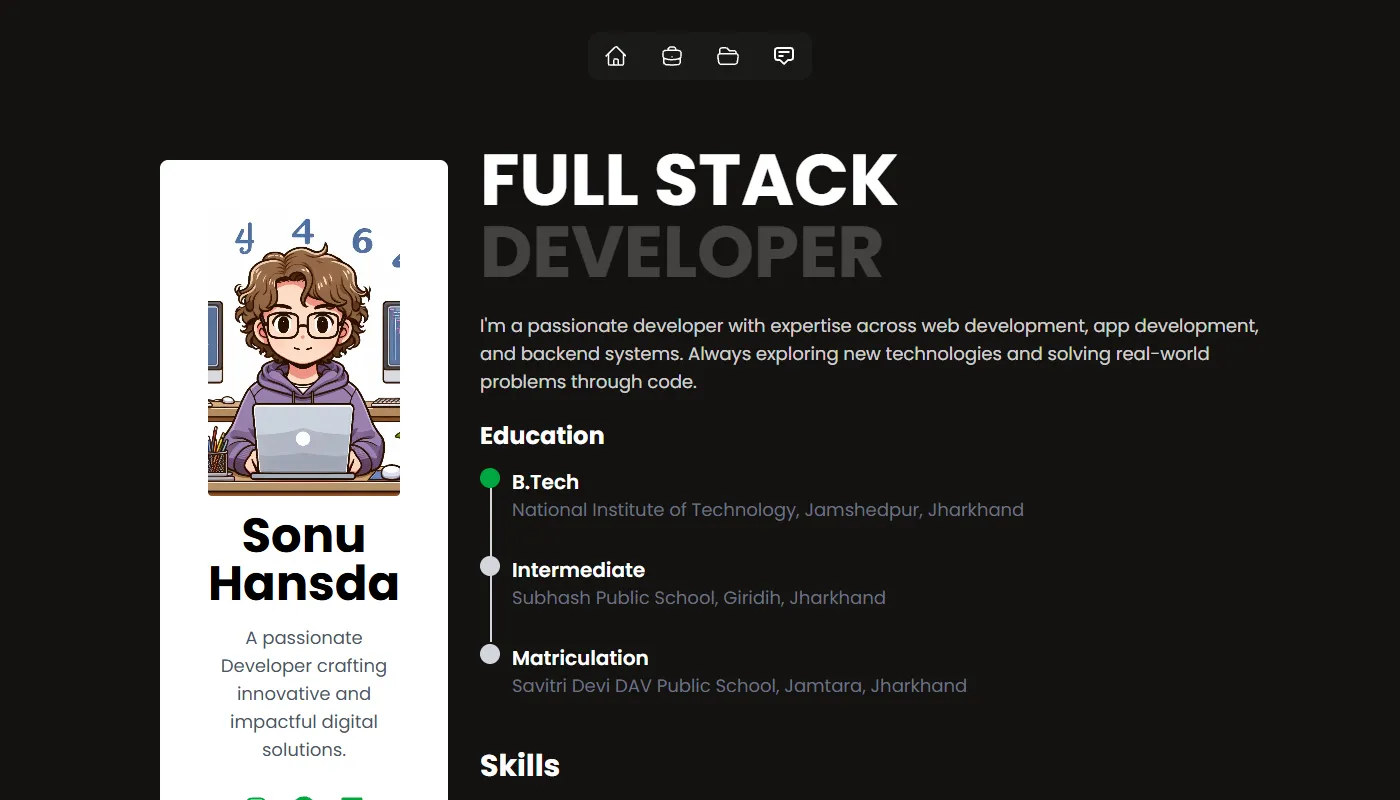 Sonu Hansda's portfolio