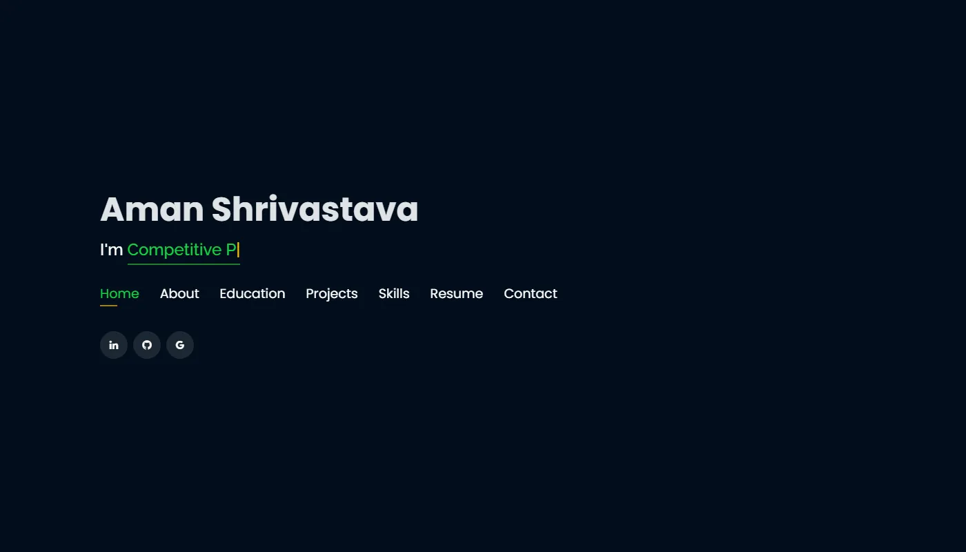 Aman Shrivastava's portfolio